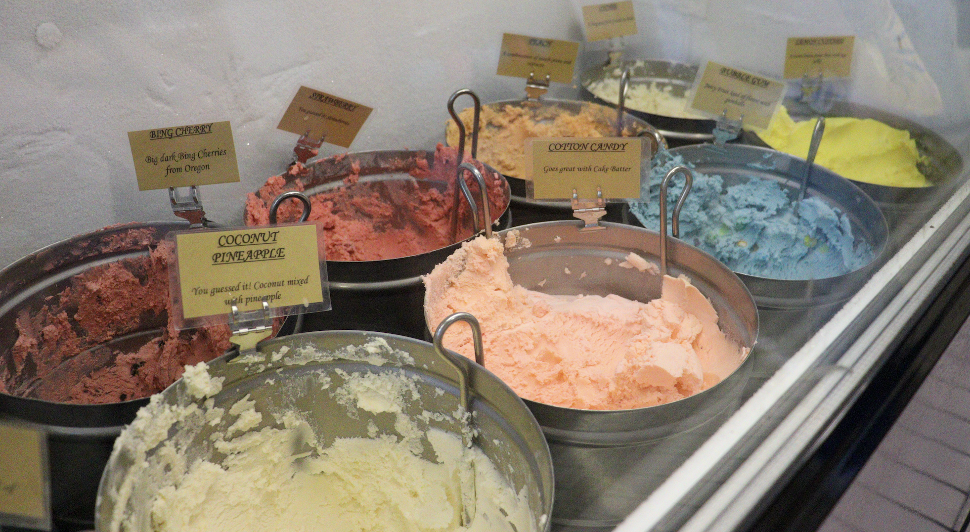 Silbermann's Ice Cream offers a wide variety of ice cream flavors.